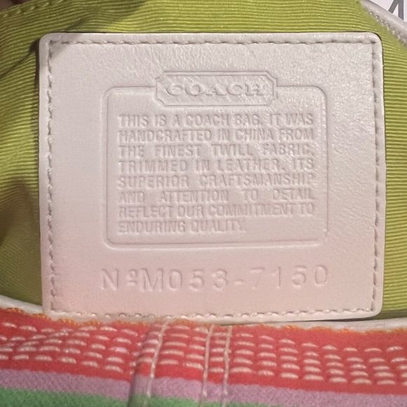 Super cute! Rare. Coach Multicolored Mini Bag - Picture 8 of 8